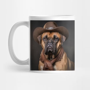 Cowboy Dog - Bullmastiff Mug